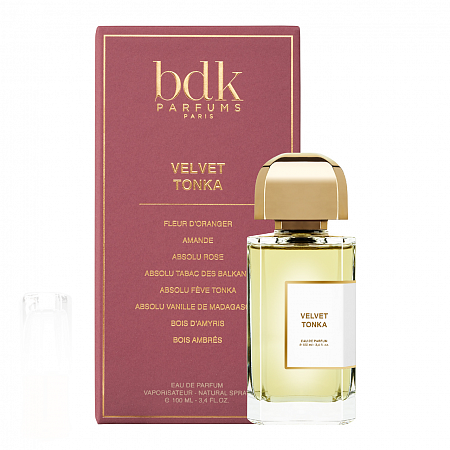 Парфюмерия с фиксатором Velours d'amande (Тема: BDK Parfums —  Velvet tonka unisex) — 50 ml